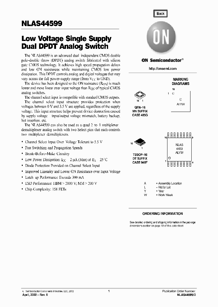NLAS44599_285873.PDF Datasheet