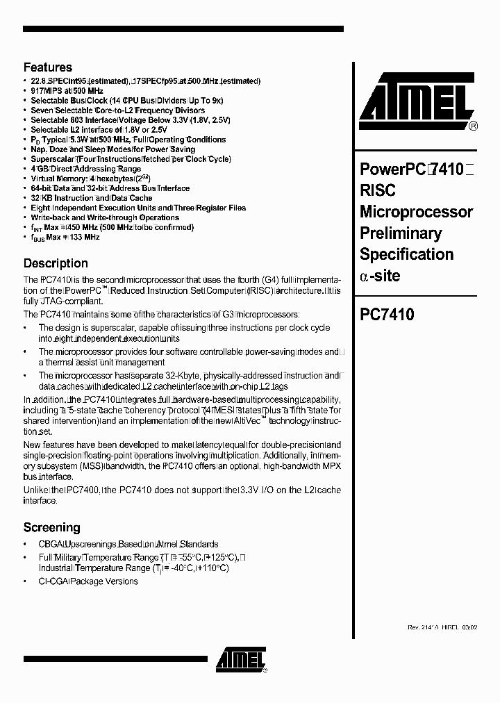 PC7410NBSP_293148.PDF Datasheet