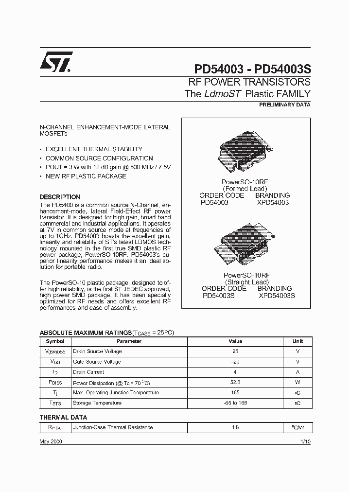 PD54003-PD_241282.PDF Datasheet
