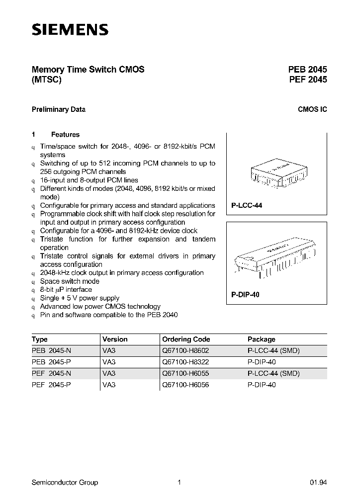 PEF2045_279588.PDF Datasheet