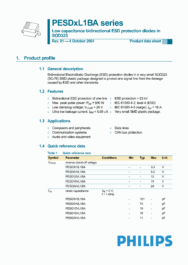 PESD3V3L1B_297016.PDF Datasheet