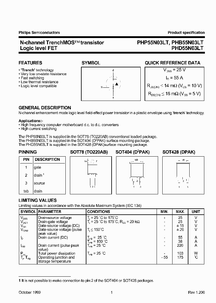 PHB55N03LT_180993.PDF Datasheet