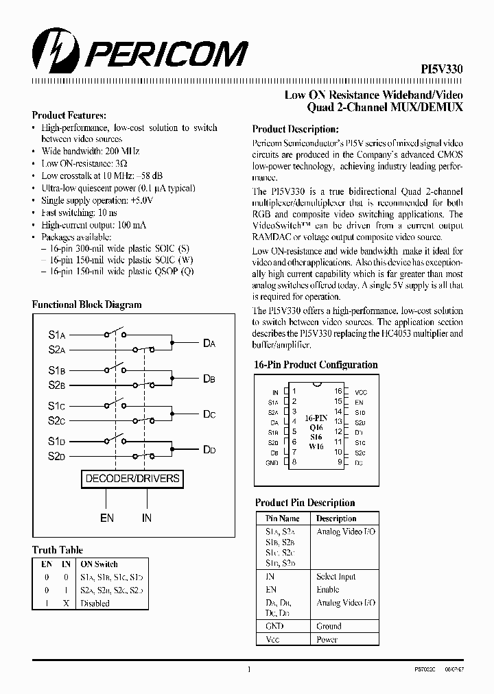 PI5V330Q_291809.PDF Datasheet