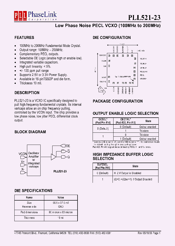 PLL521-23_300951.PDF Datasheet