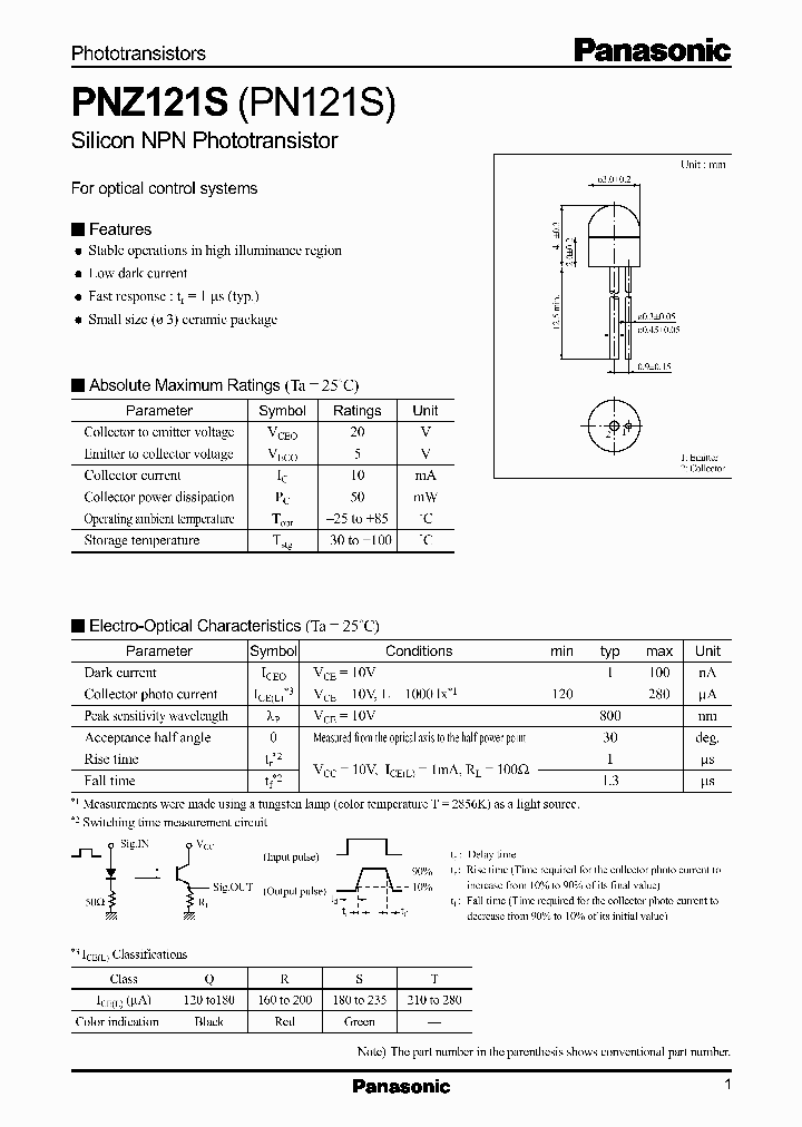 PNZ121S_251210.PDF Datasheet