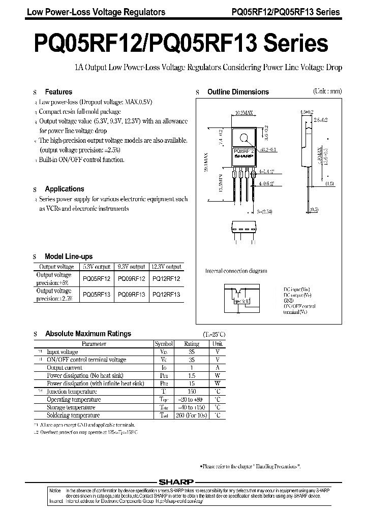 PQXXRF13SERIES_222694.PDF Datasheet