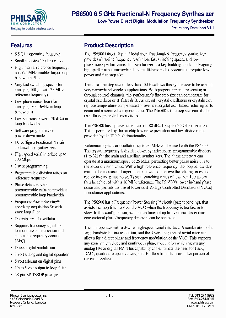 PS6500_291966.PDF Datasheet