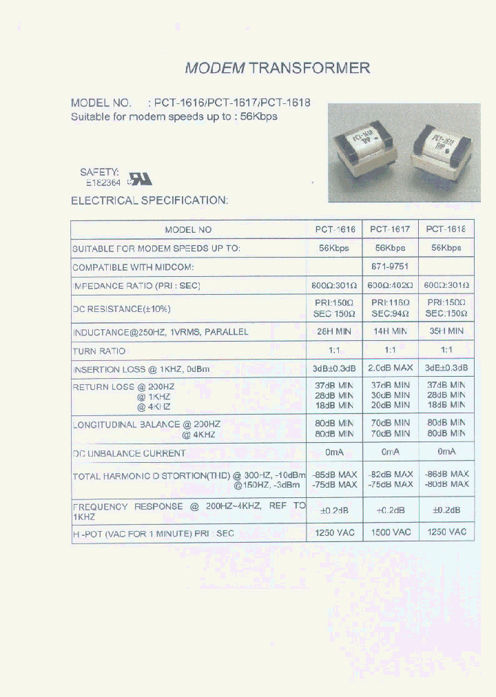 PTT-1618_297137.PDF Datasheet