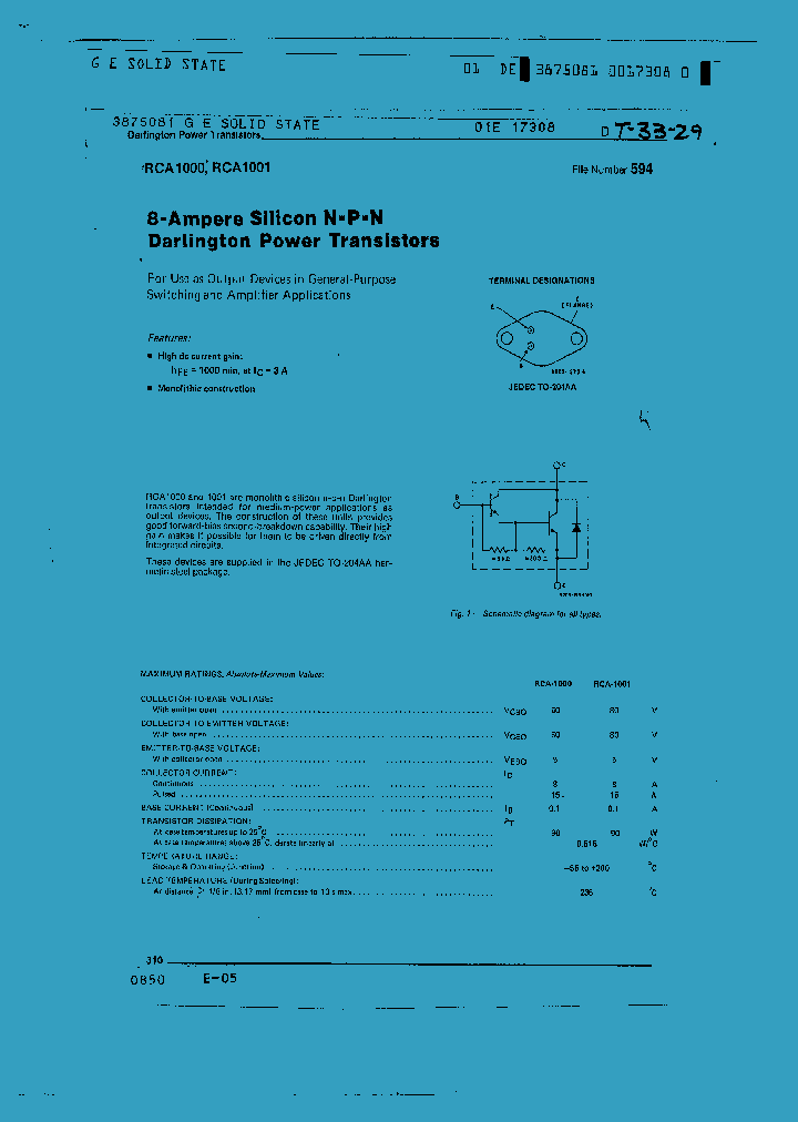RCA1001NBSP_211568.PDF Datasheet