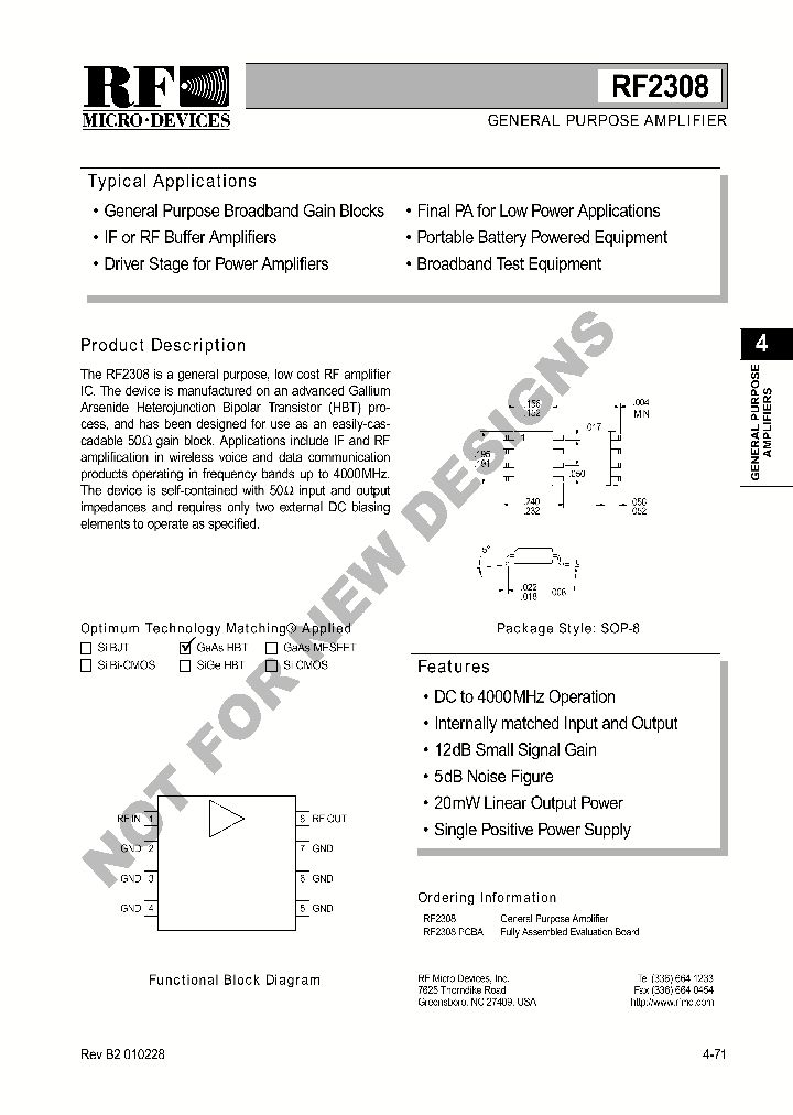 RF2308PCBA_300144.PDF Datasheet