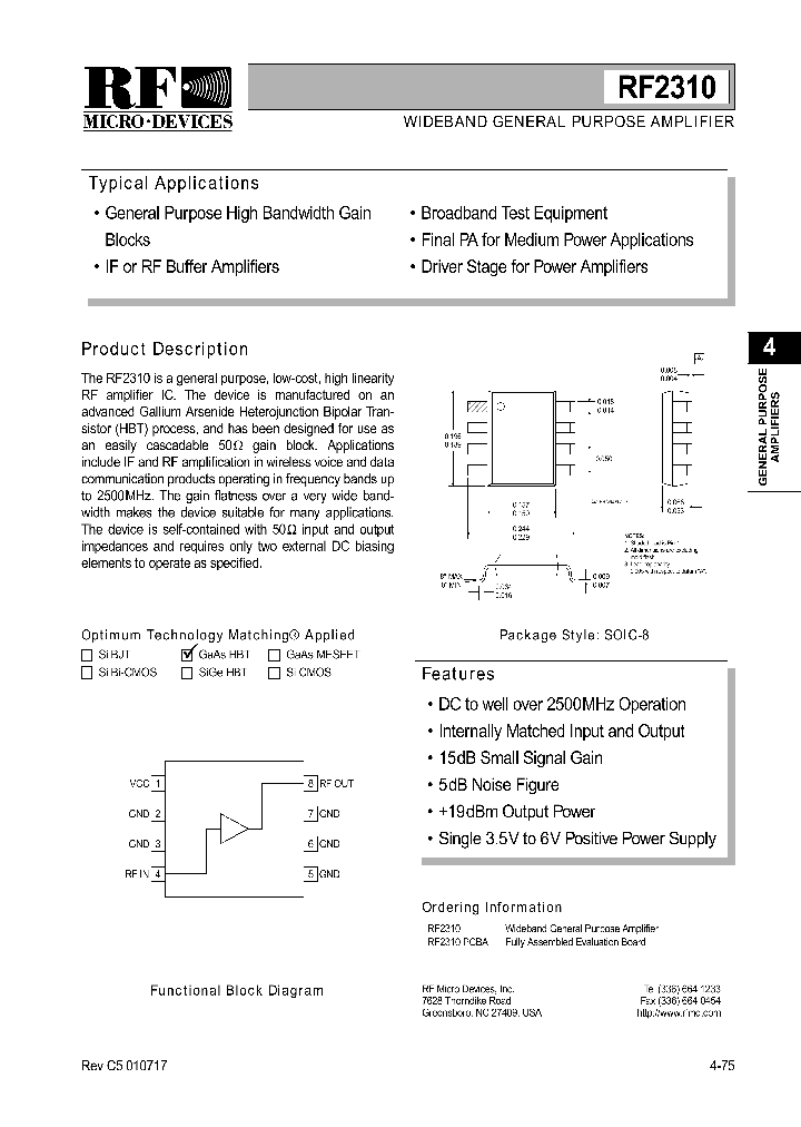 RF2310_271380.PDF Datasheet
