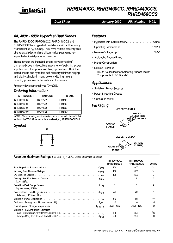 RHRD460CCS_269315.PDF Datasheet