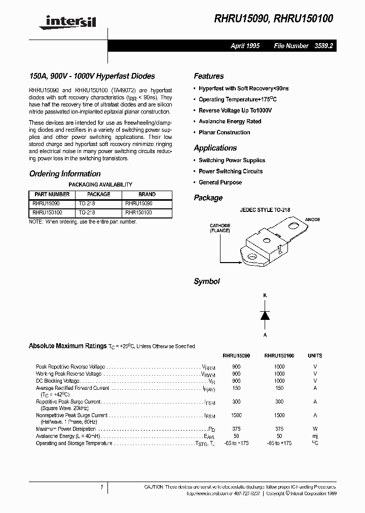 RHRU150100_287766.PDF Datasheet