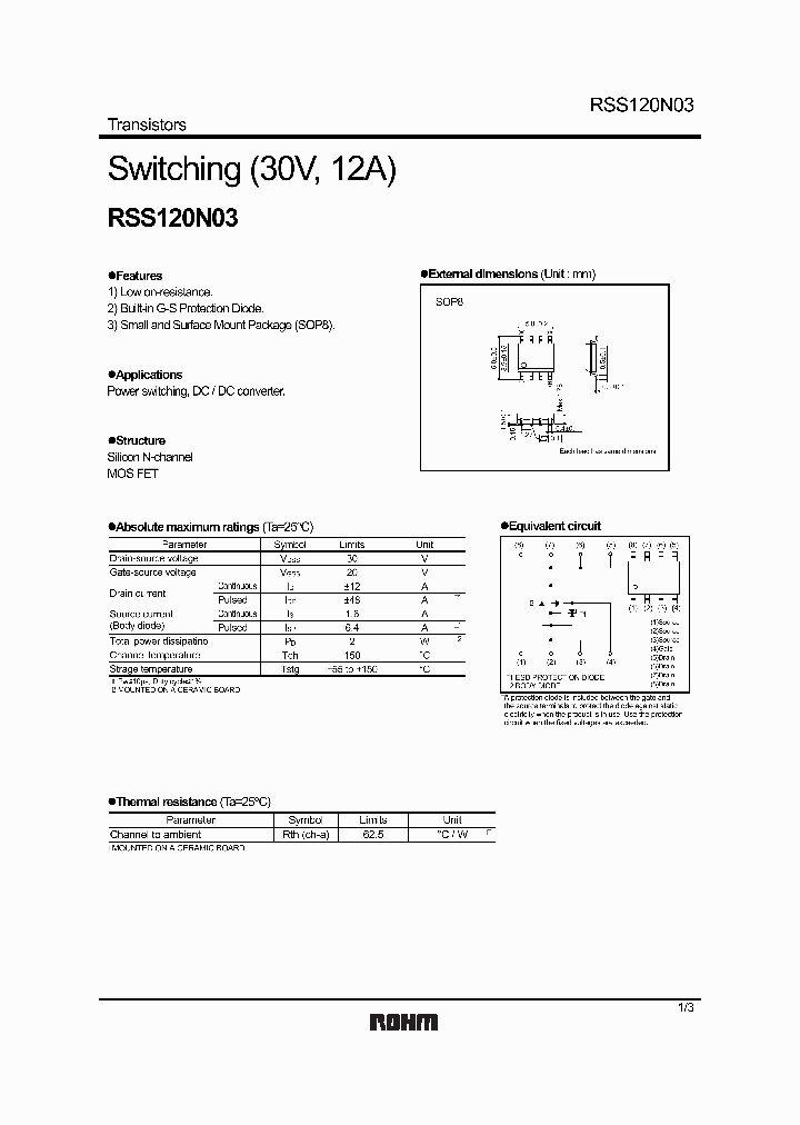 RSS120N03_278724.PDF Datasheet