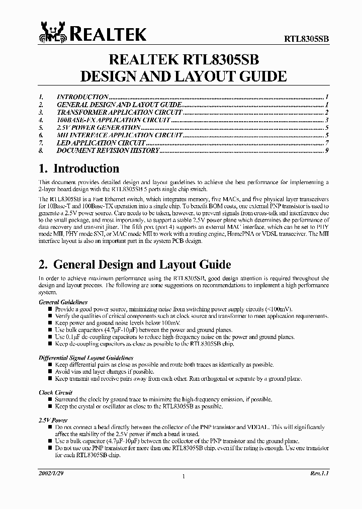RTL8305SB_201054.PDF Datasheet
