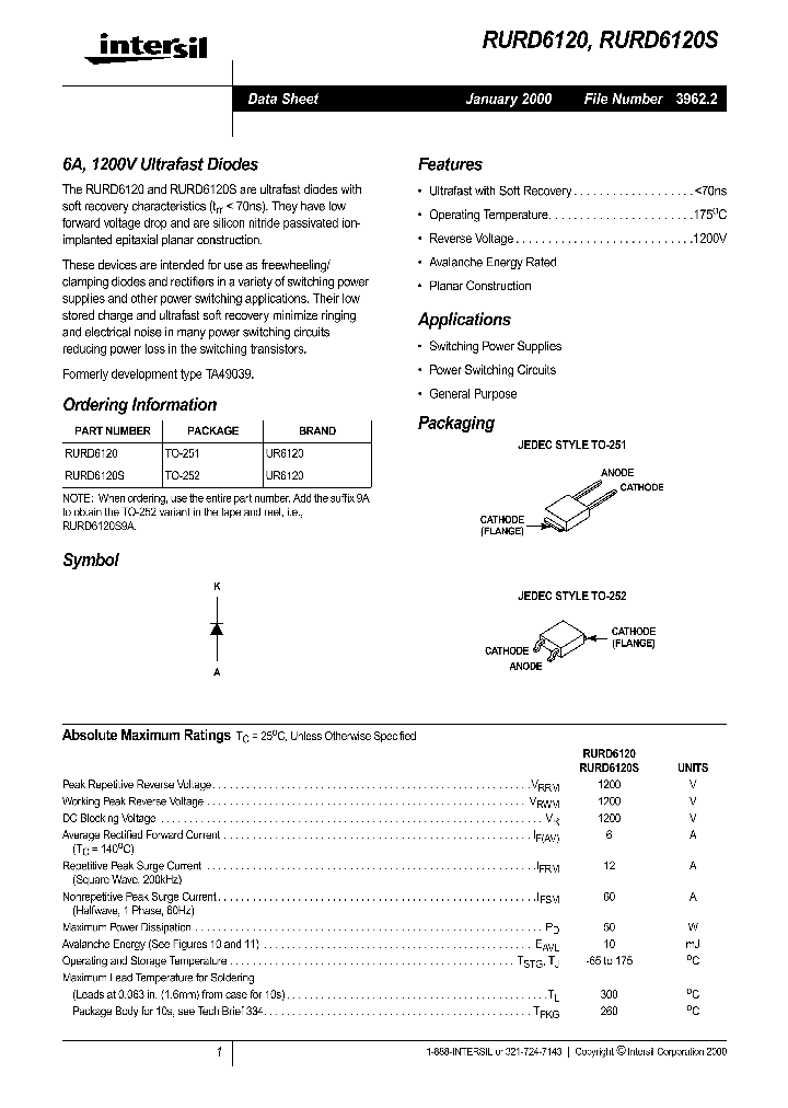 RURD6120S_285436.PDF Datasheet