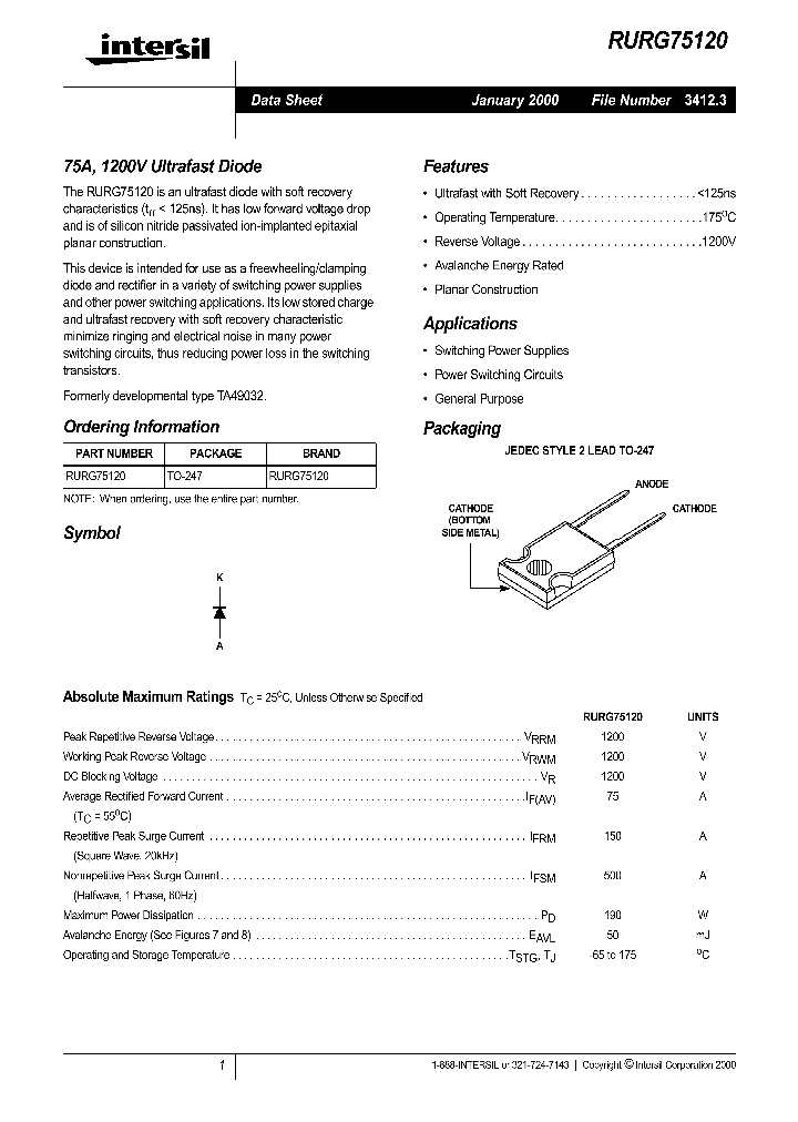 RURG75120_297397.PDF Datasheet
