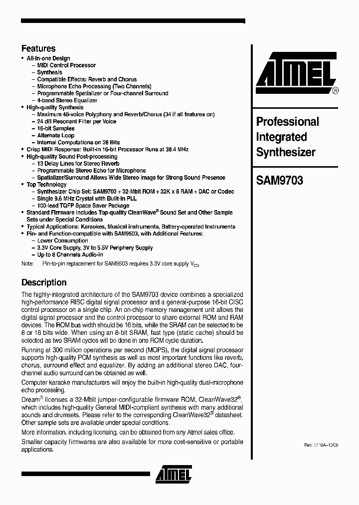 SAM9703NBSP_248578.PDF Datasheet