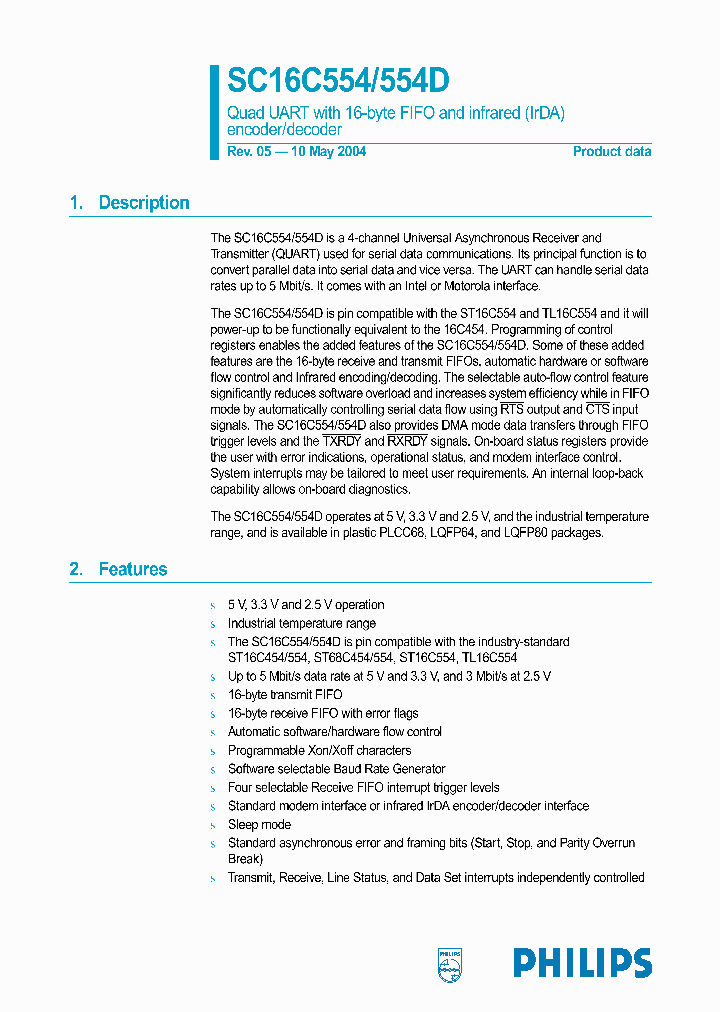 SC16C554IB64_193404.PDF Datasheet