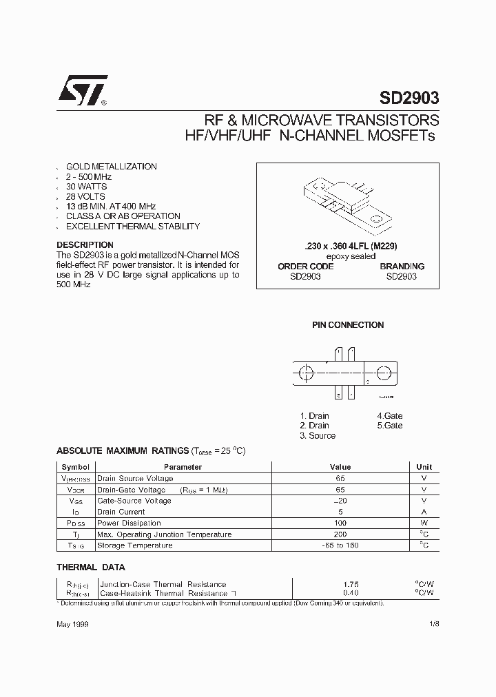 SD2903_280605.PDF Datasheet