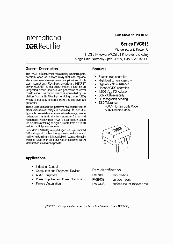 SERIESPVG613_280099.PDF Datasheet