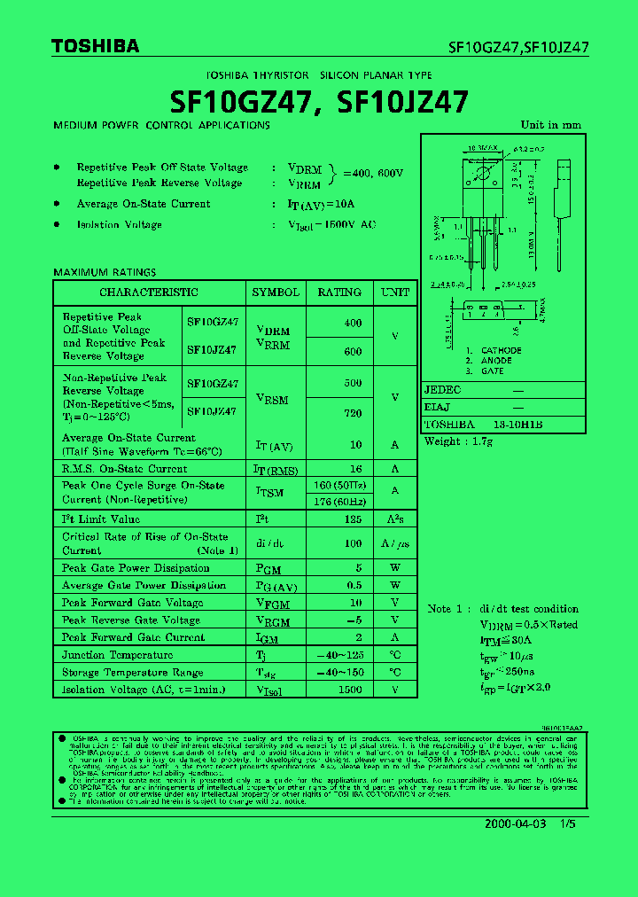 SF10GZ47_276003.PDF Datasheet