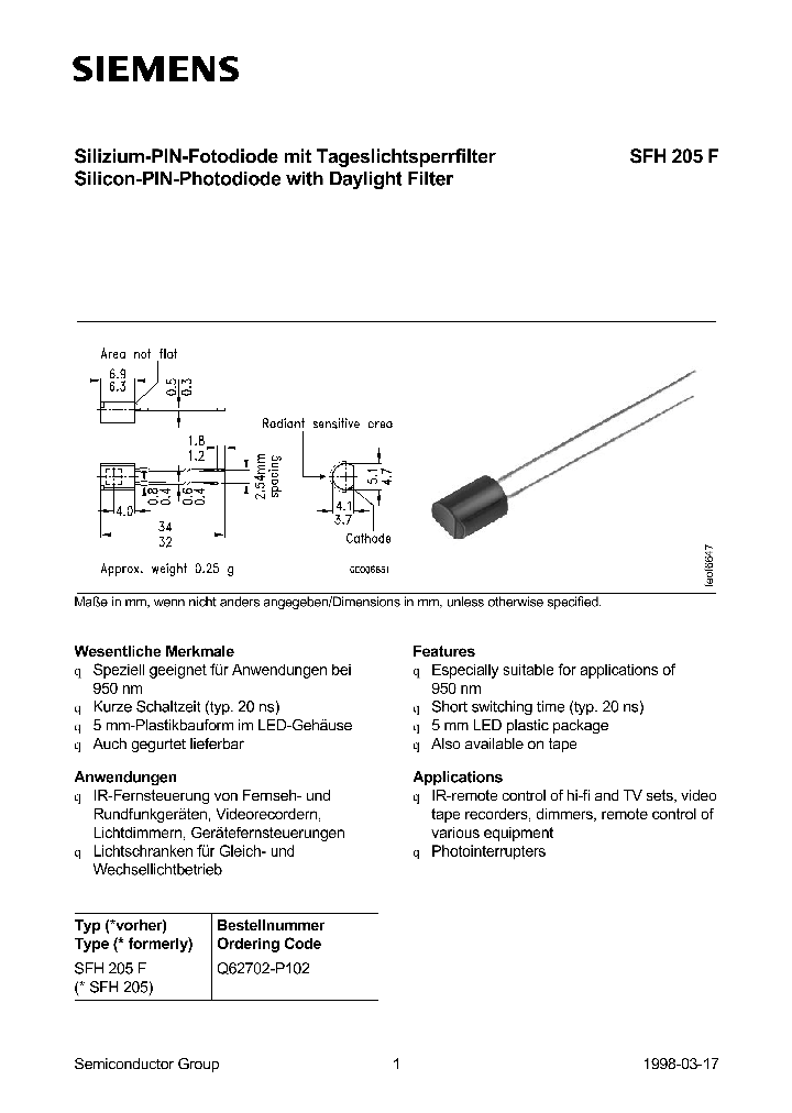 SFH205F_305442.PDF Datasheet