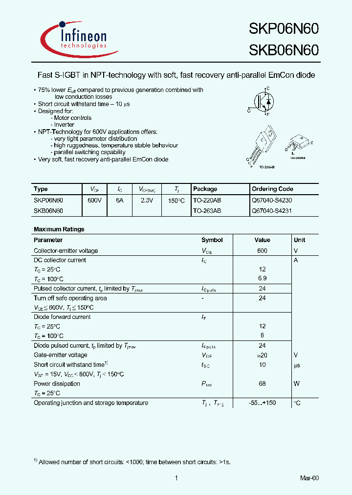 SKP06N60_287499.PDF Datasheet