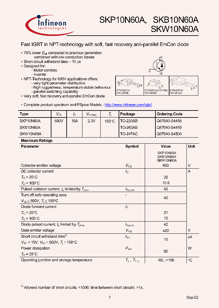 SKB10N60A_273352.PDF Datasheet