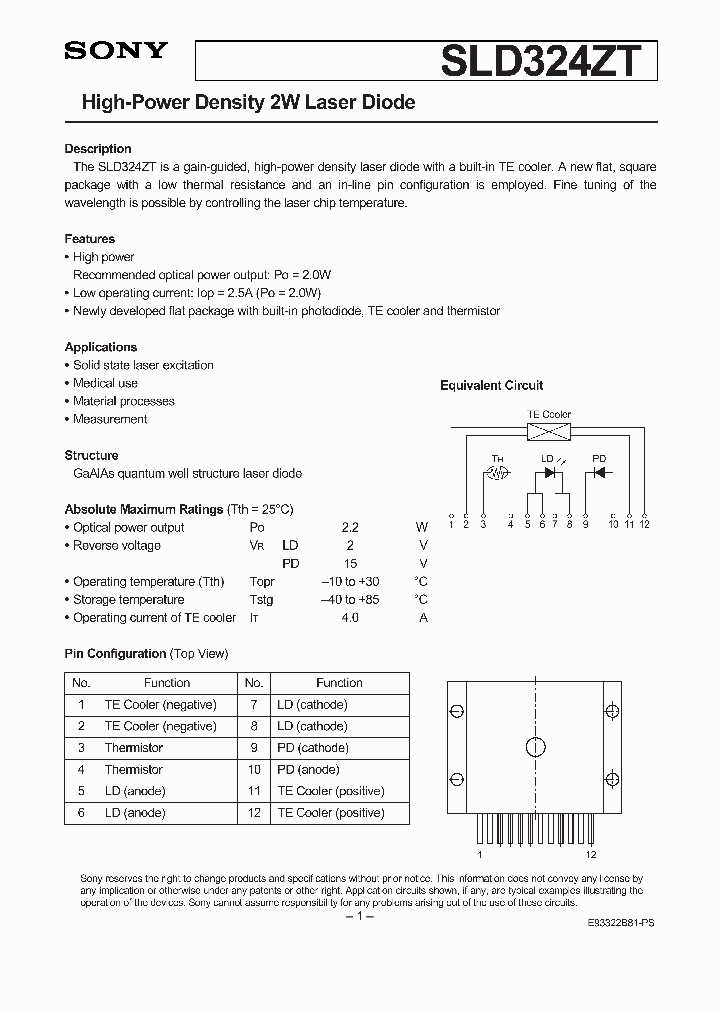 SLD324ZT_296870.PDF Datasheet