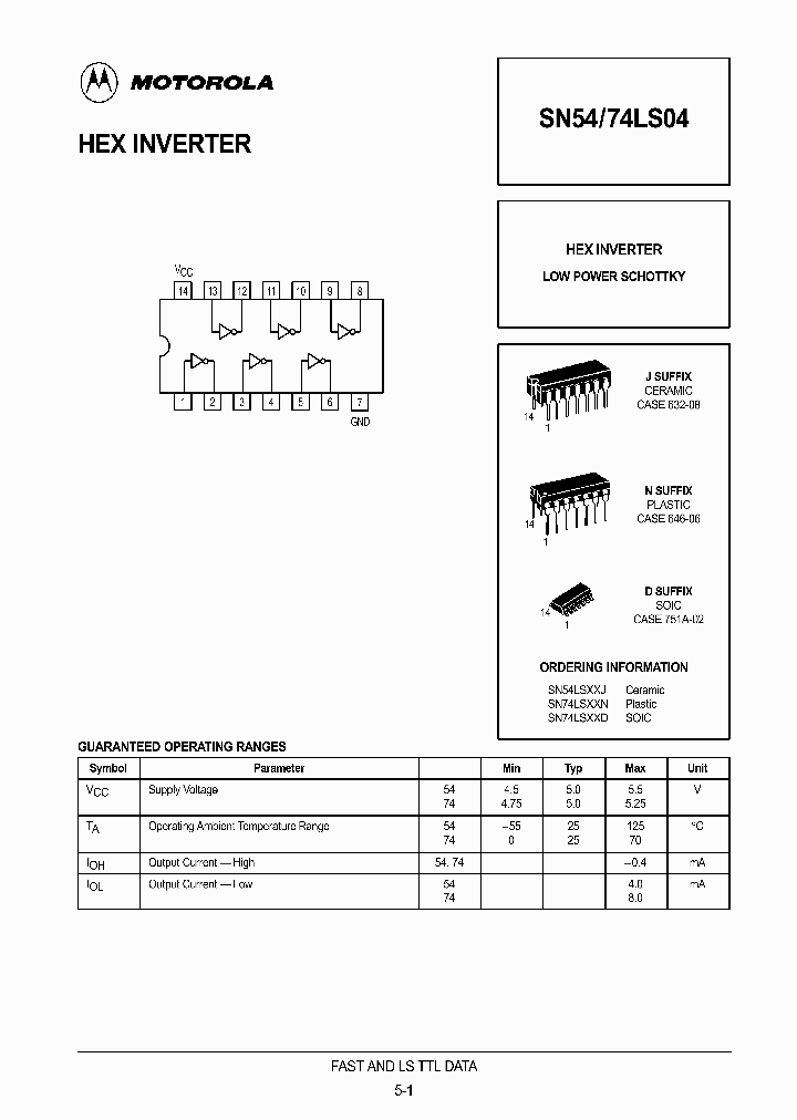 SN74LS04_77827.PDF Datasheet