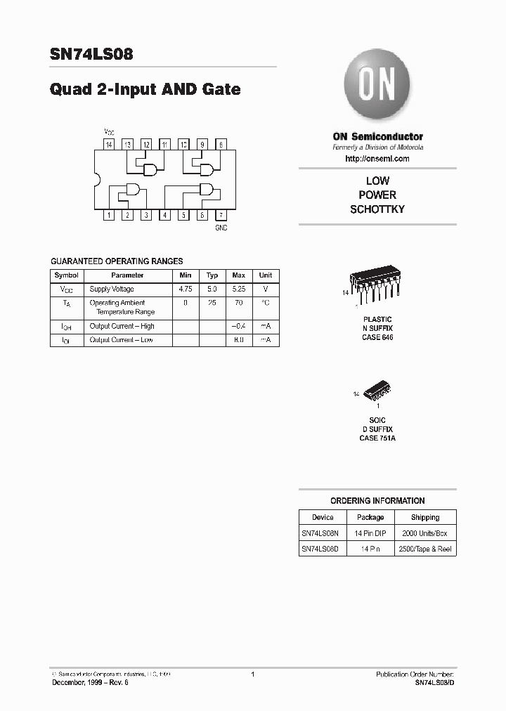 SN74LS08_99636.PDF Datasheet