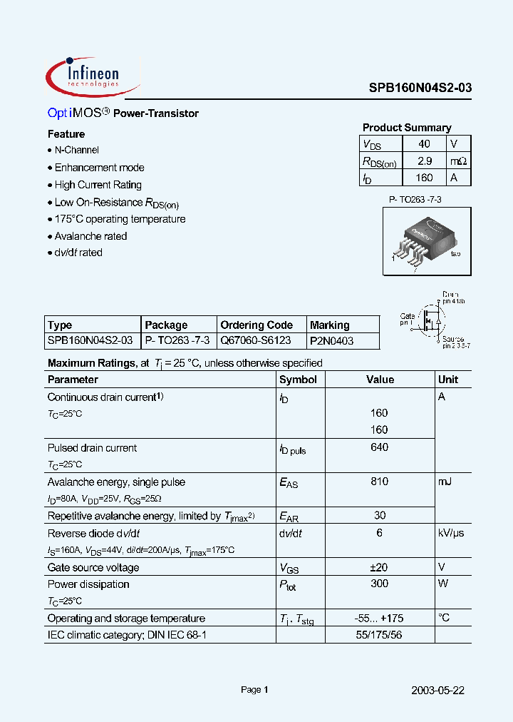 SPB160N04S2-03_245877.PDF Datasheet