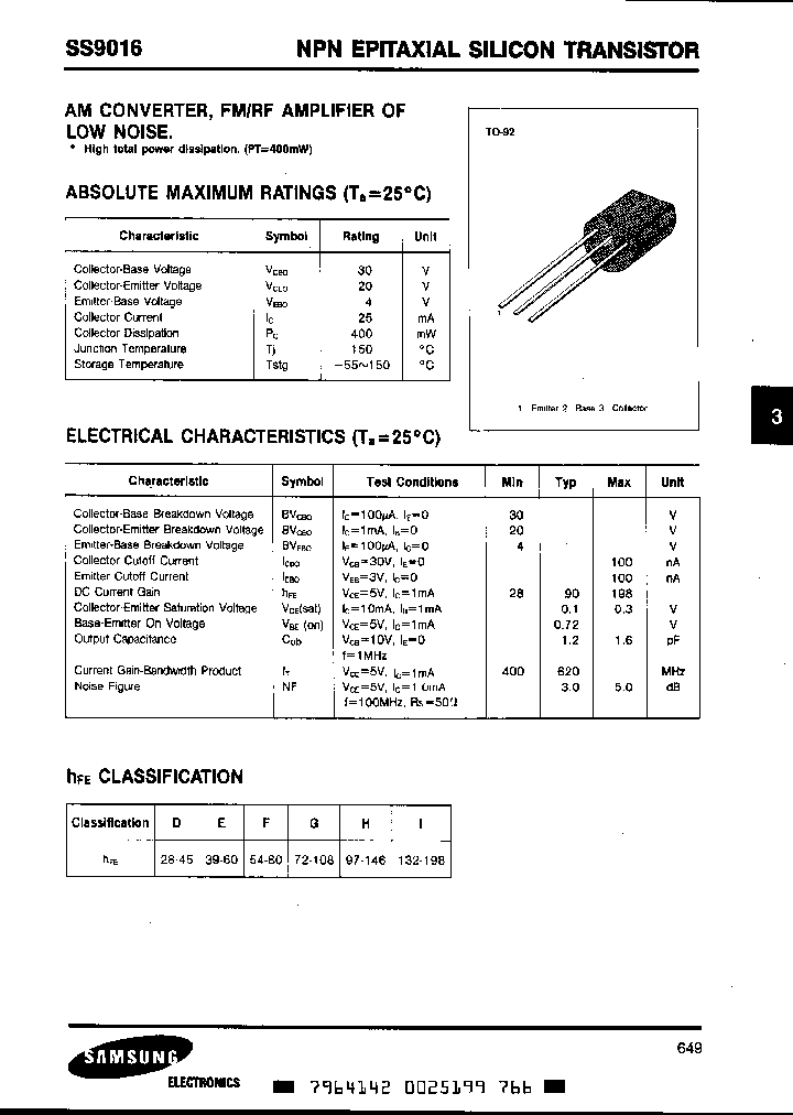SS9016_273165.PDF Datasheet