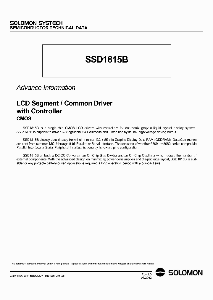 SSD1815B_268018.PDF Datasheet