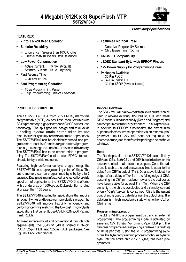 SST27VF040_280738.PDF Datasheet