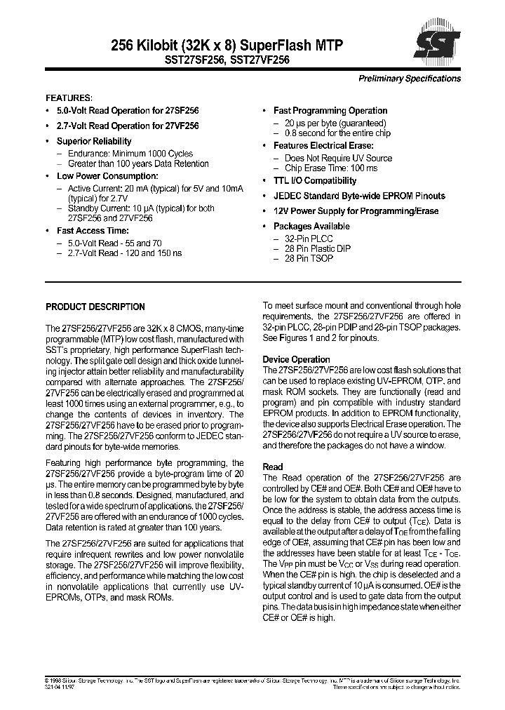 SST27VF256_271060.PDF Datasheet