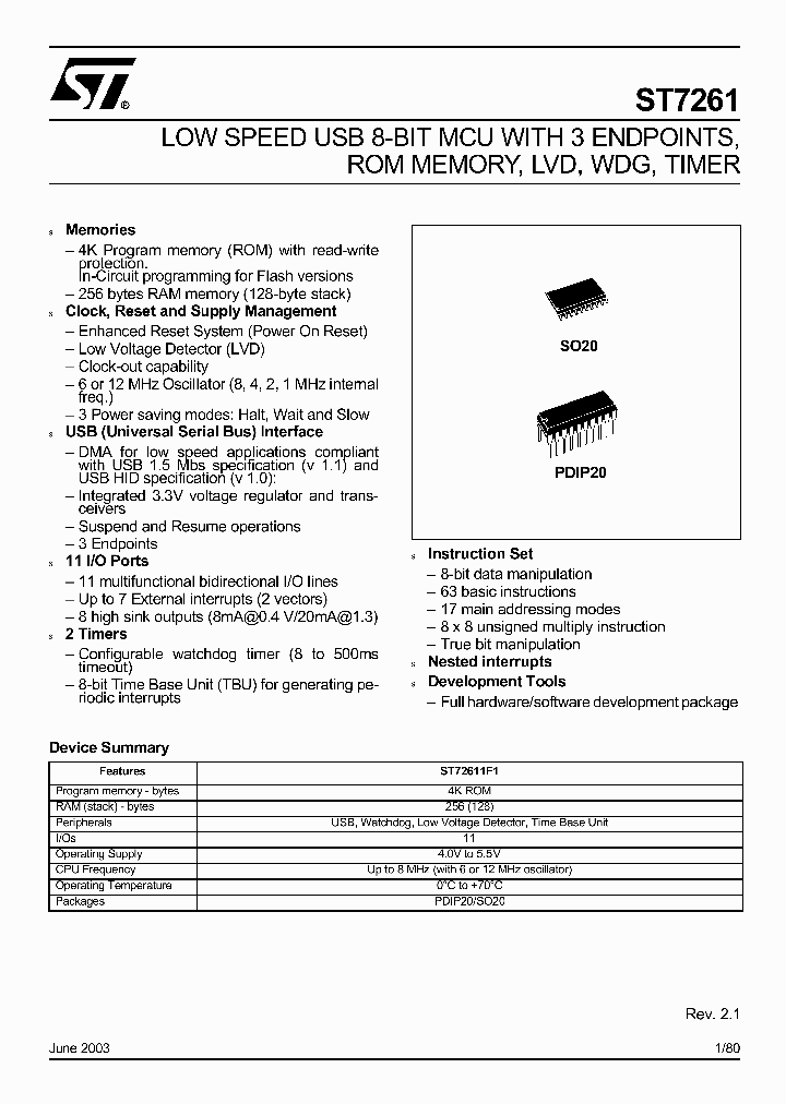 ST72611F1M1_251169.PDF Datasheet