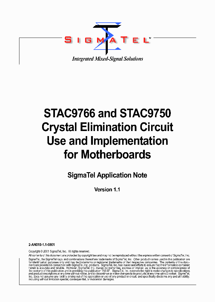 STAC9750_202975.PDF Datasheet