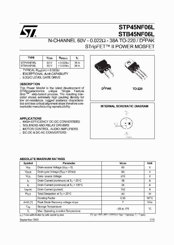 STB45NF06L_71593.PDF Datasheet