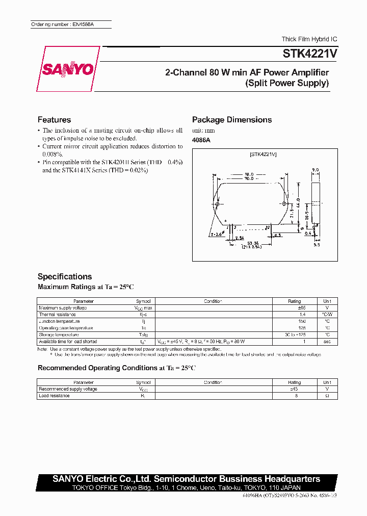 STK4221V_271294.PDF Datasheet