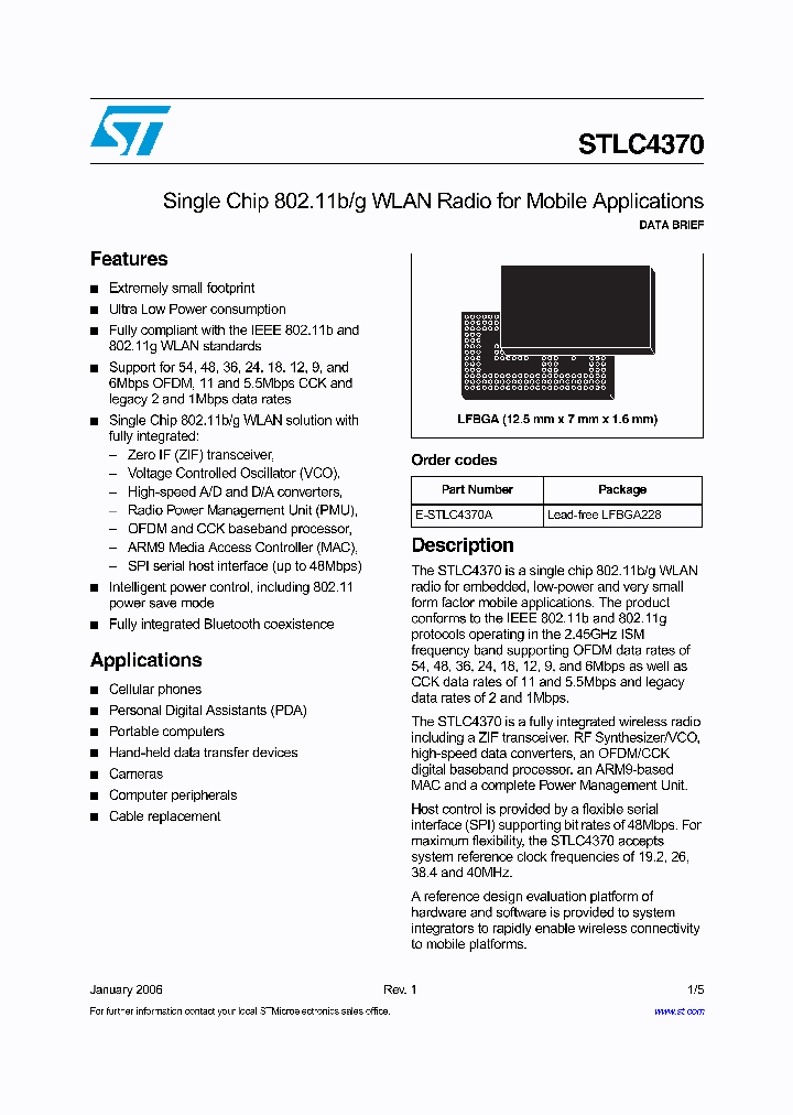 STLC4370_266466.PDF Datasheet
