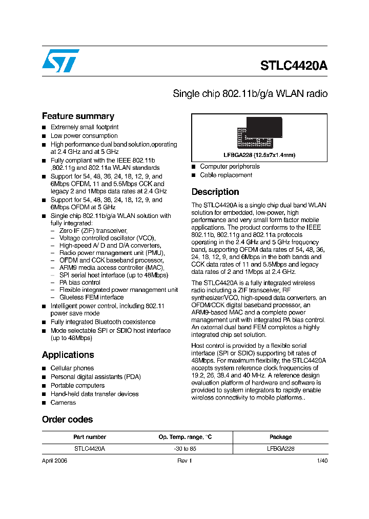 STLC4420A_277692.PDF Datasheet