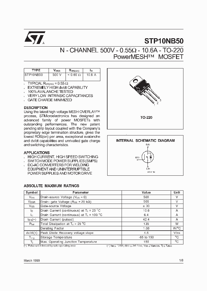 STP10NB50_285279.PDF Datasheet