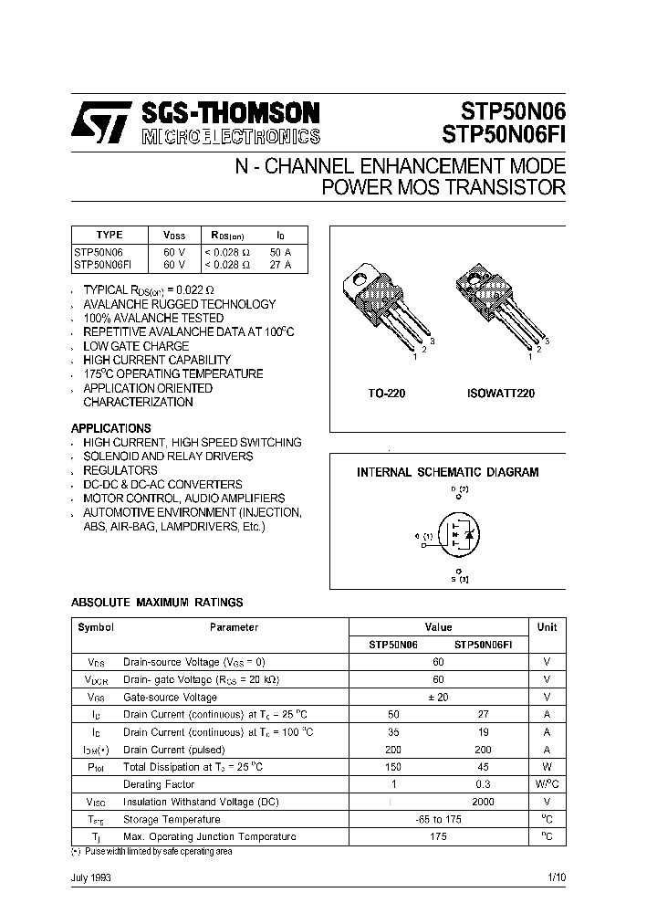 STP50N06_65003.PDF Datasheet