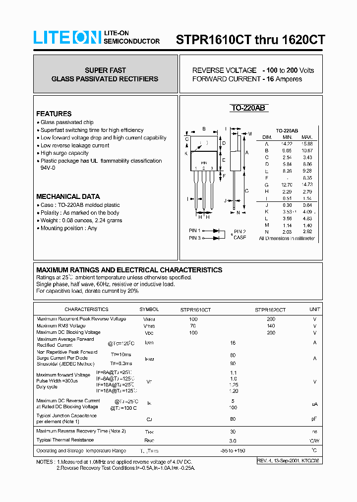 STPR1610CT_253442.PDF Datasheet