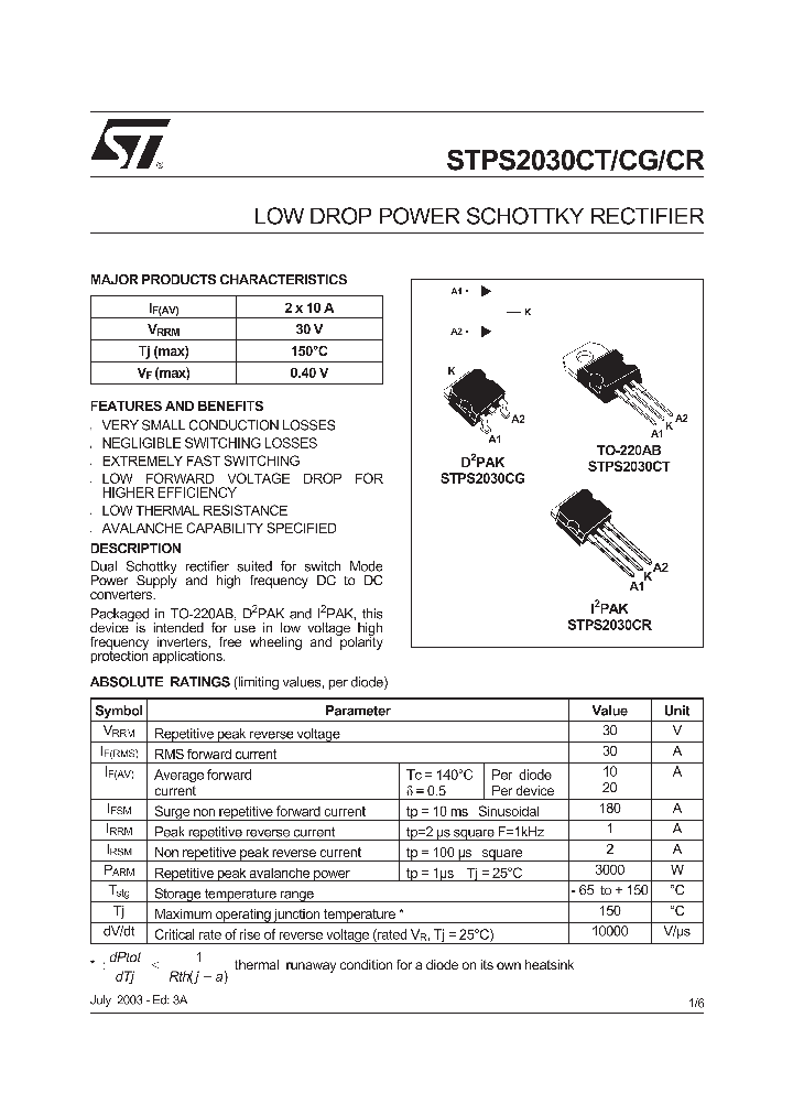 STPS2030CT_279014.PDF Datasheet