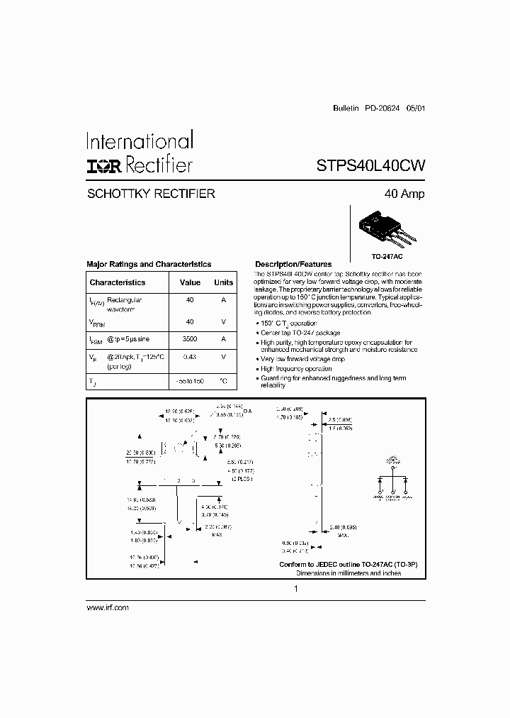 STPS40L40CW_236926.PDF Datasheet