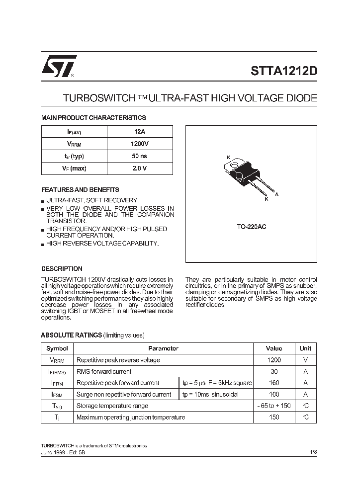 STTA1212D_279135.PDF Datasheet