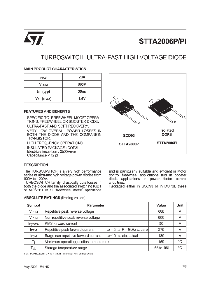 STTA2006_278340.PDF Datasheet